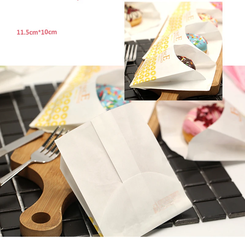 10pcs Donuts Packaging Bags Baking Packages Hand Instant Fries Snacks West Point Biscuits Snack Package | Дом и сад