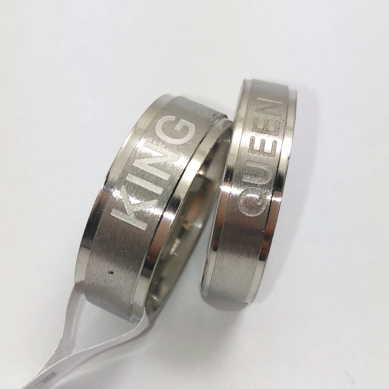 36pcs King and Queen 316L Stainless Steel Lovers Rings Couples Wedding Engagement Anniversary Band Wholesale Jewelry lots | Украшения и