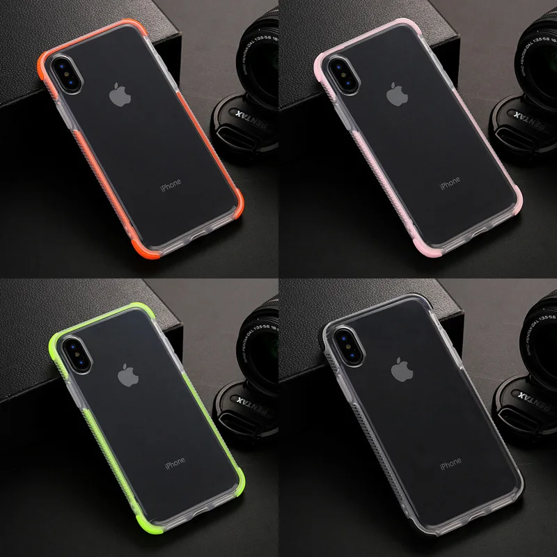 Прозрачные противоударные Чехлы для сотовых телефонов мягкий прозрачный чехол