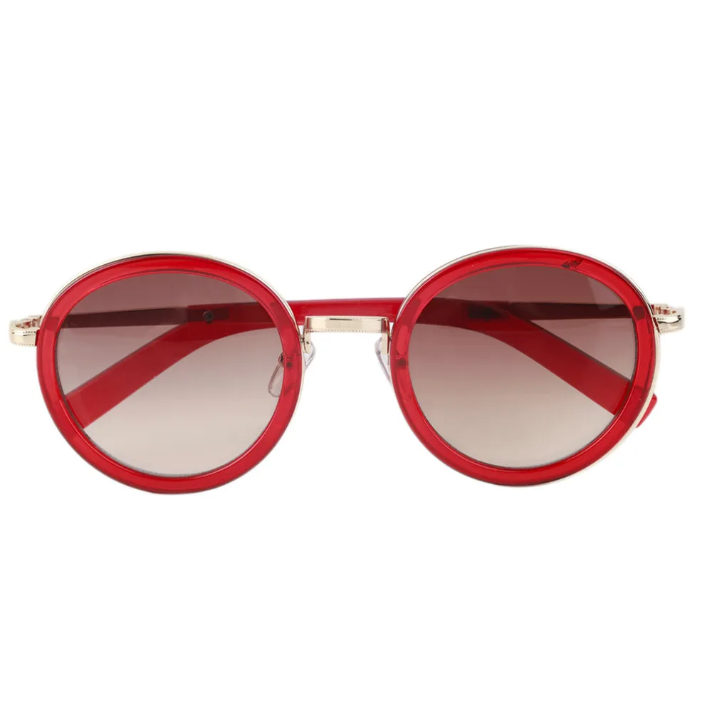 2016 Новый Ретро Круглая Рамка Женские Солнцезащитные Очки Модельер UV400 Металла + PC