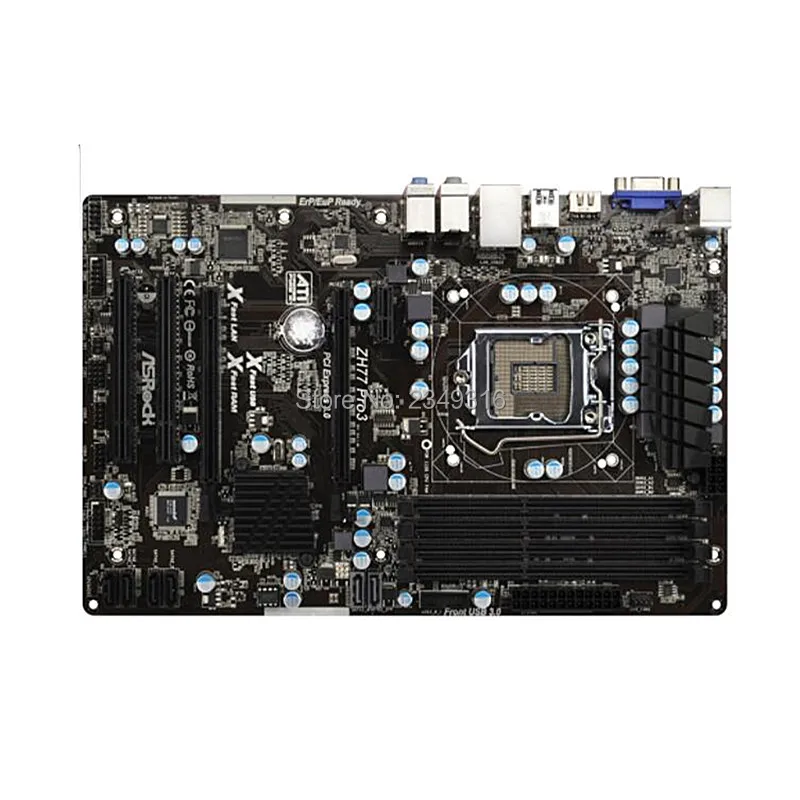 Для ASRock ZH77 Pro3 оригинальная б/у настольная Материнская плата 1155 H77 Разъем LGA1155 DDR3
