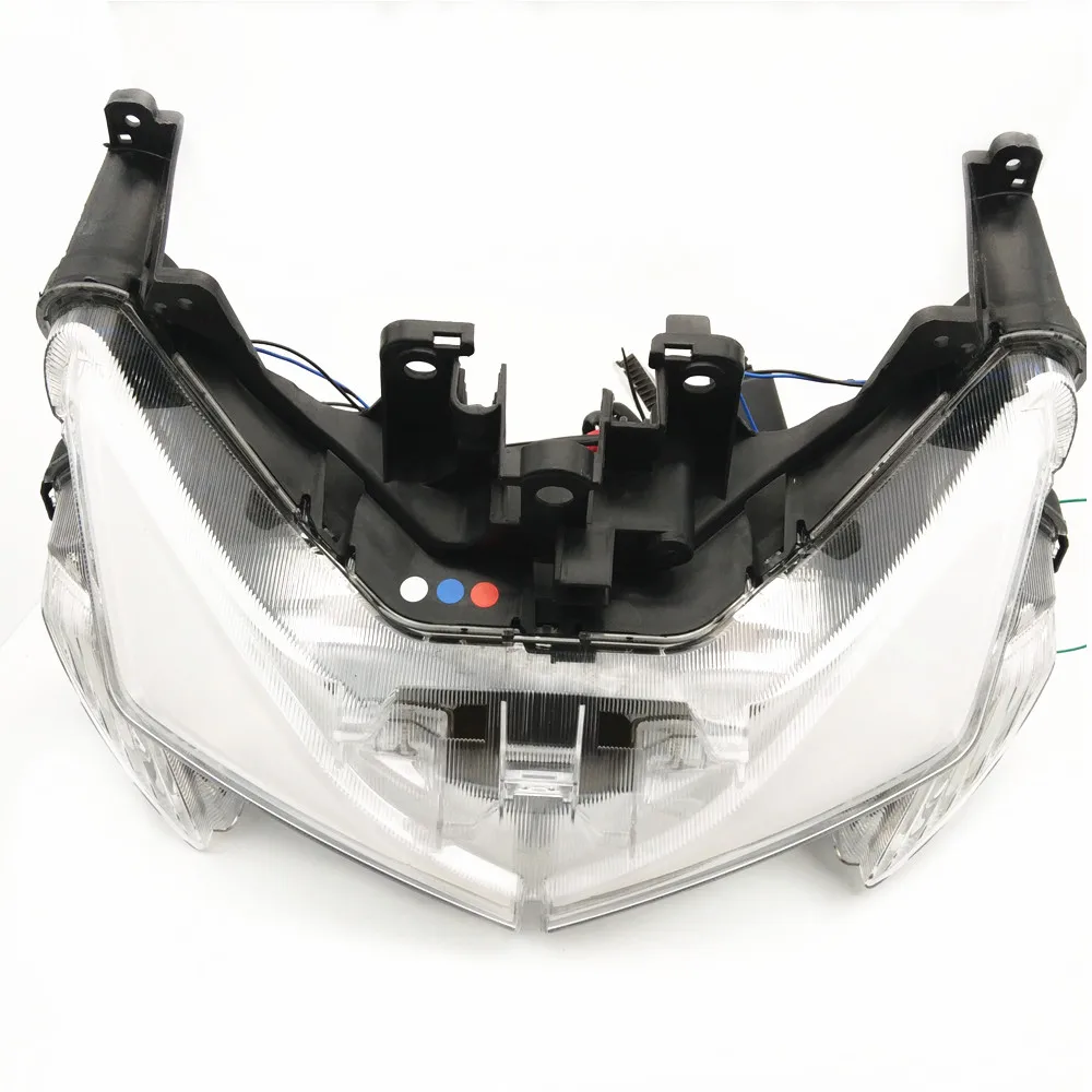 Модифицированный мотоцикл aerox155 nvx155 налобный фонарь Передняя HID лампа светильник со светодиодной бровей для yamaha NVX NVX155 DGR155 L155
