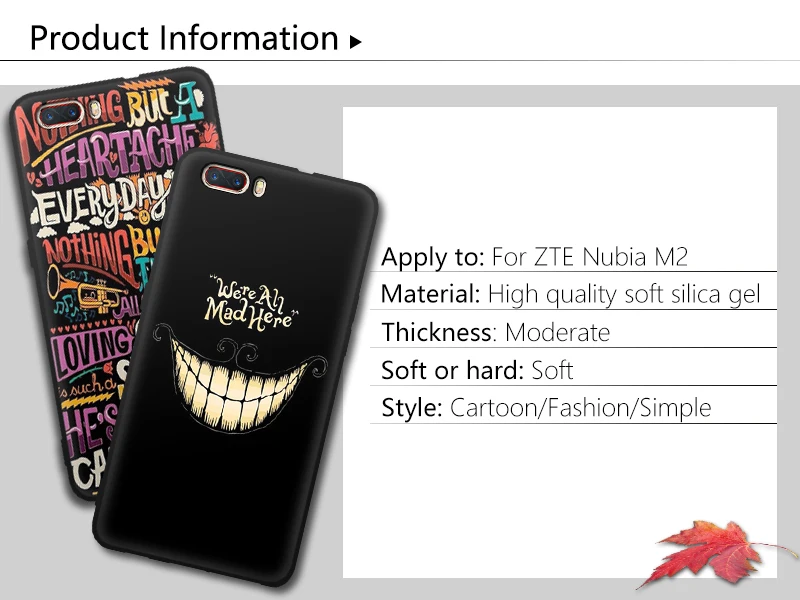 EiiMoo для zte M2 чехол для телефона zte Nubia M2 чехол 5,5 силиконовый мягкий чехол с мультяшным принтом для Funda zte Nubia M2 чехол