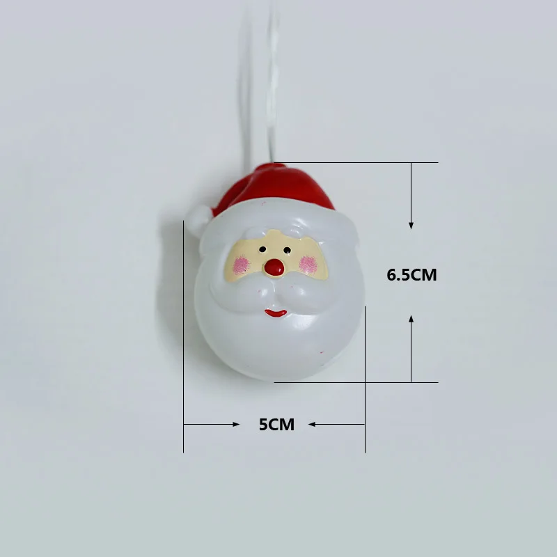 JSEX LED Снеговик Санта Клаус световая гирлянда белый/теплый белый сказочные огни на