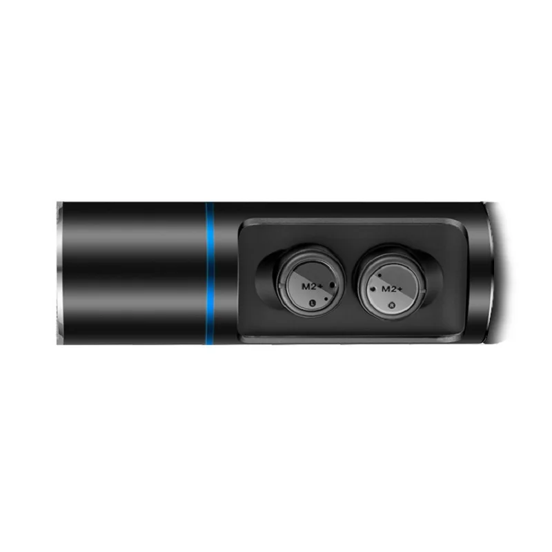 Беспроводные TWS Bluetooth 5,0 HIFI наушники спортивные водонепроницаемые мини-наушники с шумоподавлением с зарядным устройством - Цвет: Black