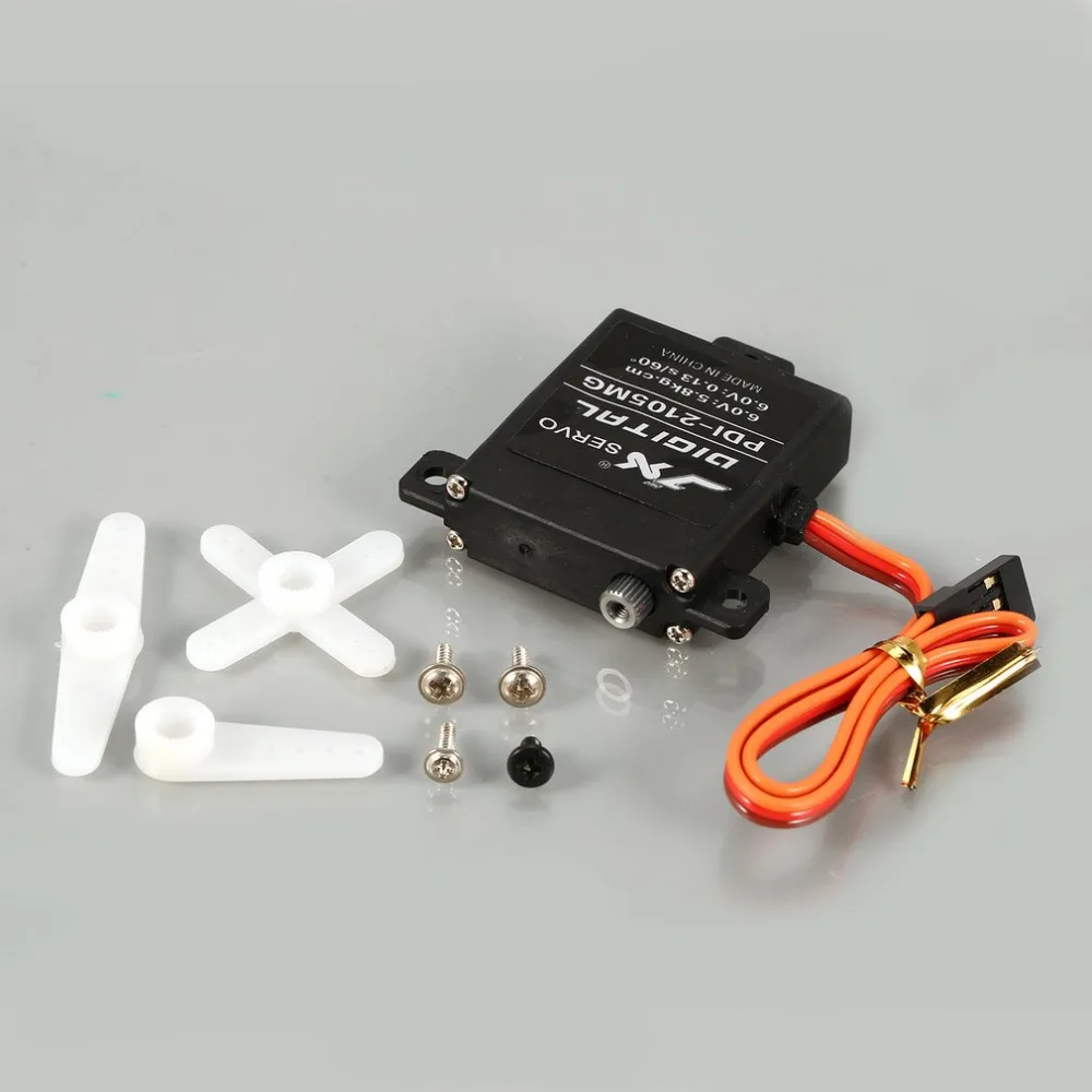 JX PDI 2105MG металлический Шестерни 4 8 V 6V 5 Кг большой крутящий момент цифровой