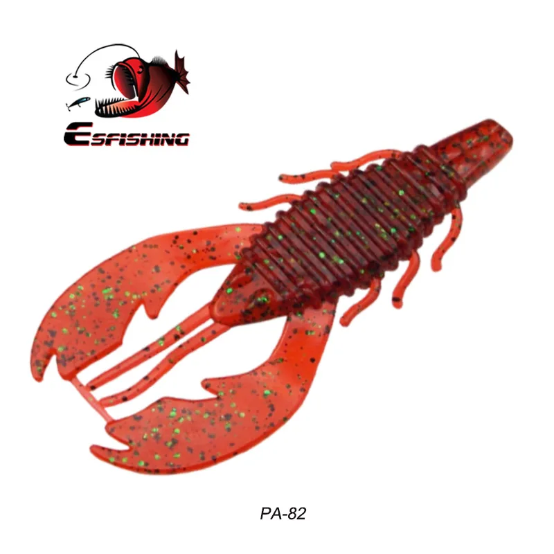 Esfishing Новые мягкие приманки Bobby Fatty Craw " 6 шт. 10 см/10 г мягкие приманки для рыбалки воблеры для троллинга Shine Jerk - Цвет: PA82