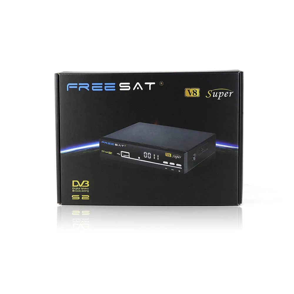 3 шт./лот,,, супер бокс V8, HD спутниковый ресивер, wifi, DVB-S2, тюнер, openbox v8, супер комбо, поддержка USB, wifi