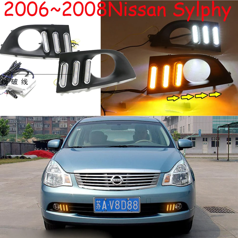 Светодиодный 2006 ~ 2008 дневной свет Sylphy противотуманная фара Sylph Micra Titan versa станза
