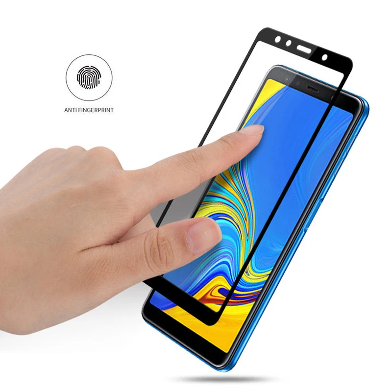 Закаленное стекло для Samsung Galaxy A7 2018 чехол Защитное A50 A 50 7 A6 A8 Plus A750 экрана телефона