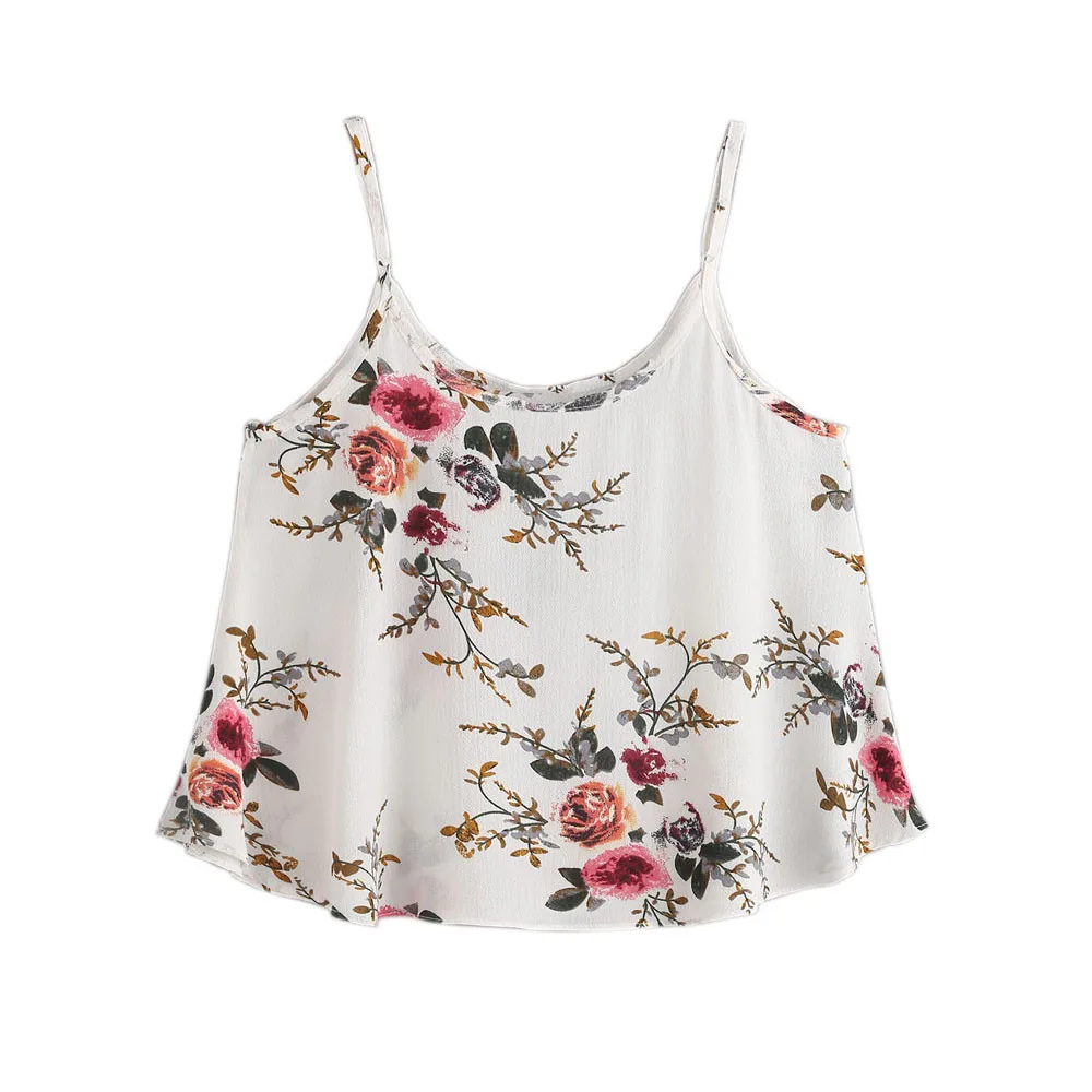 Женский топ без рукавов Повседневный с цветочным принтом|cute t-shirt|t-shirts for girlstop cute |