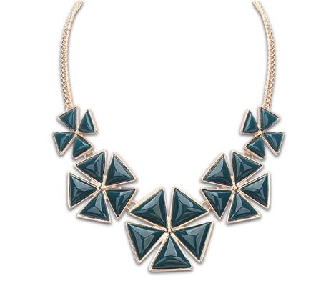 hot sale new Bohemian resin five leaf flower necklaces &amp pendants woman fashion chunky necklace 2014 | Украшения и аксессуары
