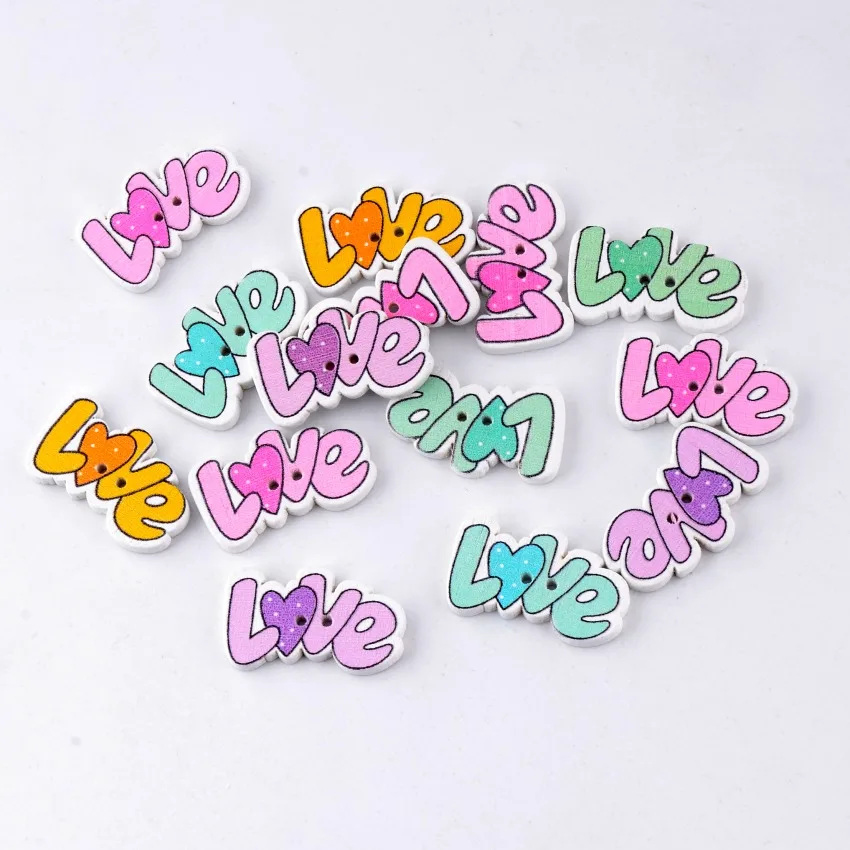 Бесплатная доставка розничная продажа 10 шт. смешанные 2 отверстия мультики