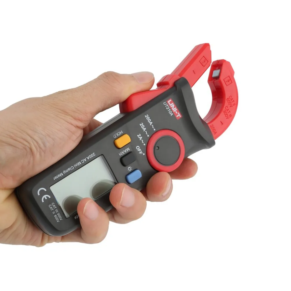 UT210A Mini Digital Clamp Meters AC/DC Current Voltage True RMS Auto Range VFC Capacitance Non Contact Multimeter | Инструменты