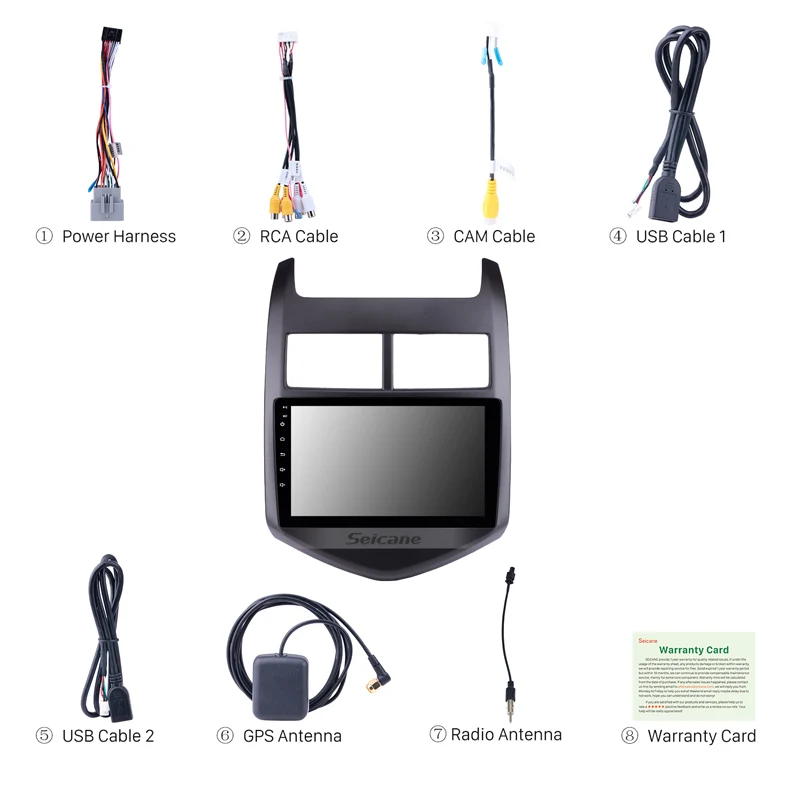 Seicane Android 10.0 RDS IPS Car GPS Multimedia Player For 2010 2011-2013 Chevy Chevrolet AVEO Navi Stereo Support DVR SWC OBDR |