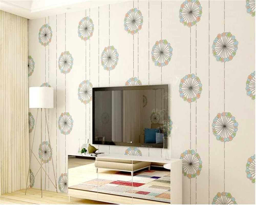 Обои beibehang из нетканого материала современные романтические красочные для