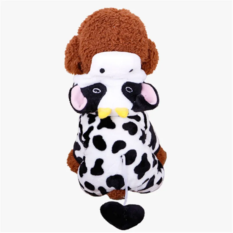 Милая Одежда для собак теплая зимняя одежда из кораллового флиса костюм щенка