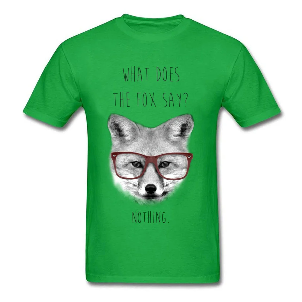 Faddish What does the fox say/футболка с короткими рукавами Сезон лето осень Топы круглым