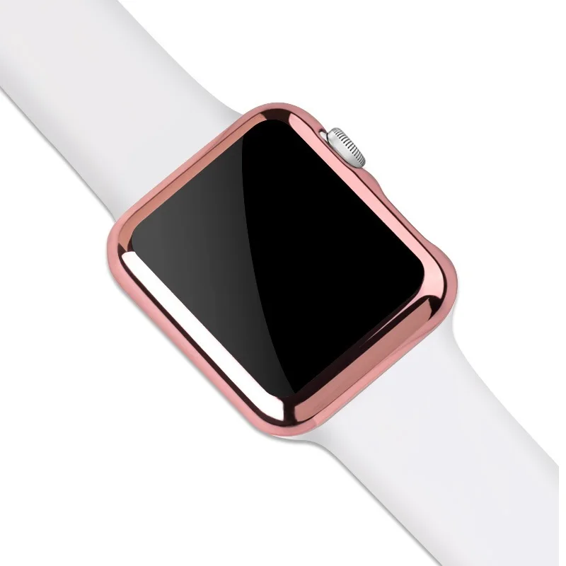 Рамка ПК Защитные чехлы для Apple Watch корпус 42 мм 38 Красочное Покрытие shell Обложка