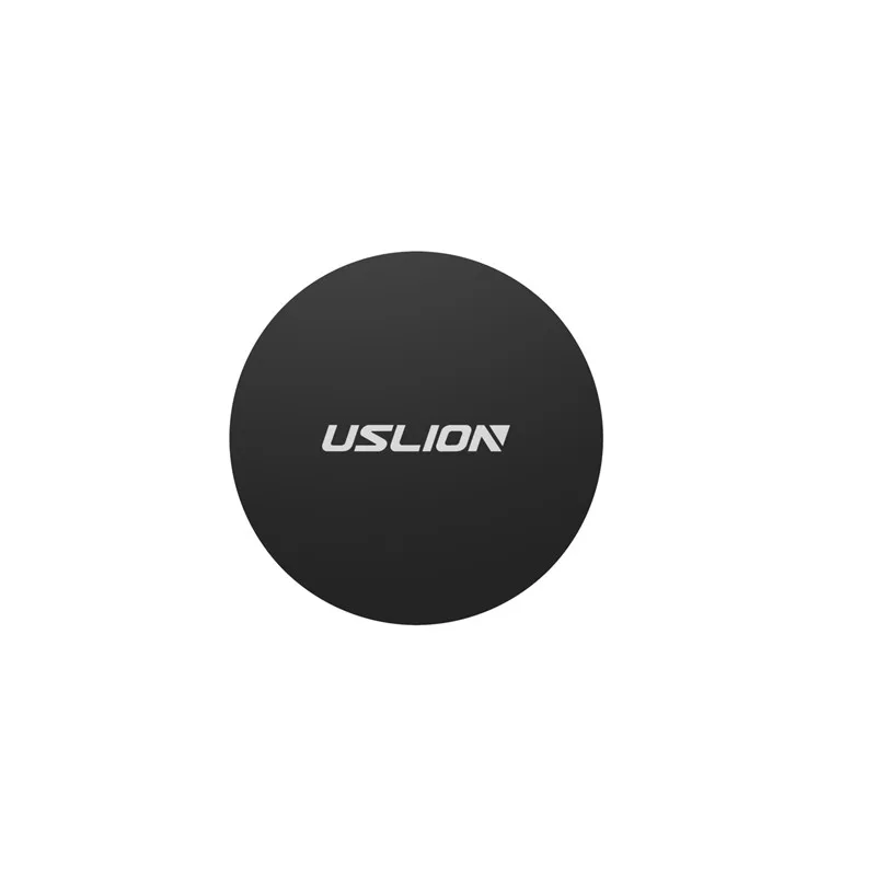 1 Round USLION металлическая пластина-диск для магнита, автомобильный держатель для телефона, железный лист, наклейка для магнитной подставки для мобильного телефона, автомобильная Адсорбция, новинка - Цвет: 1 Round