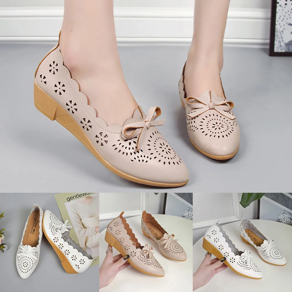 

SAGACE Flats For Women Casual Comfortable Flats Slip-On Women Shoes Solid Leathre Rome Female Shoe Women Flat Casual Shoes 94264