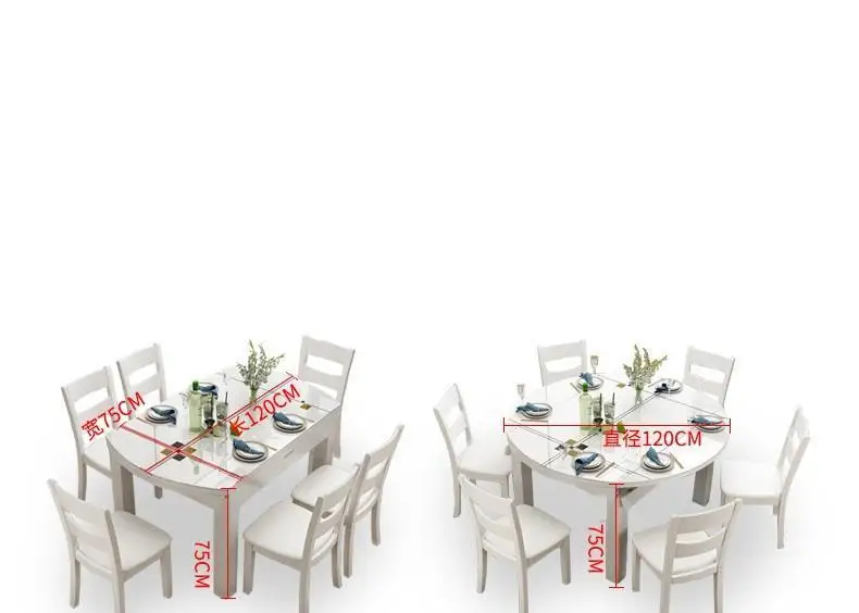 Mueble Comedor A Langer Redonda Tavolo Da Pranzo Eet Tafel Piknik Masa Sandalye деревянный обеденный стол