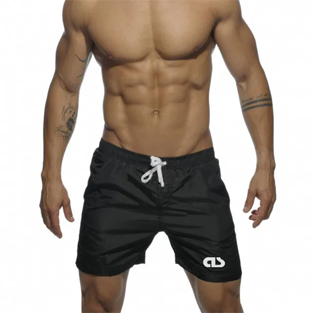 Летний купальник mayo мужские плавки для купания пляжные шорты maillot de bain badpak zwembroek heren sunga masculina плавки - Цвет: Black