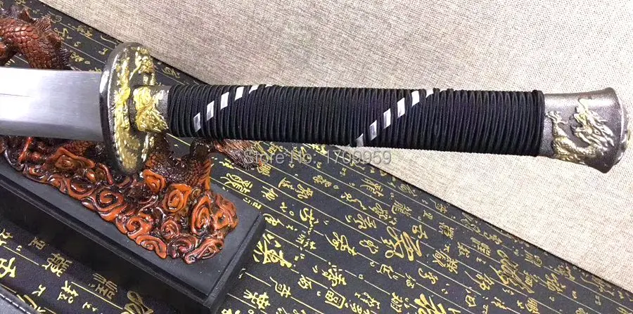 Китайский Прочный меч кунгфу ручного изготовления WuShu Da Dao Sharp 1095 кожаная оболочка