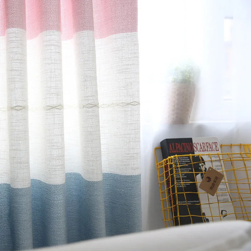 Оконные Занавески современные занавески из хлопка и льна для гостиной спальни