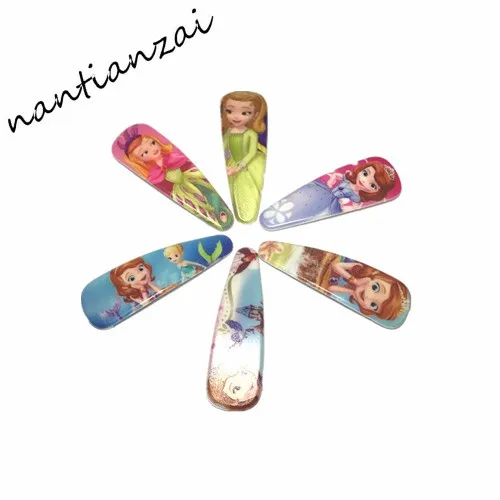 2 шт. заколки для волос с рисунком принцессы Софии для девочек Kawaii BB заколки для волос Головные Уборы Ободки аксессуары для волос подарки для детей головные уборы Sophia