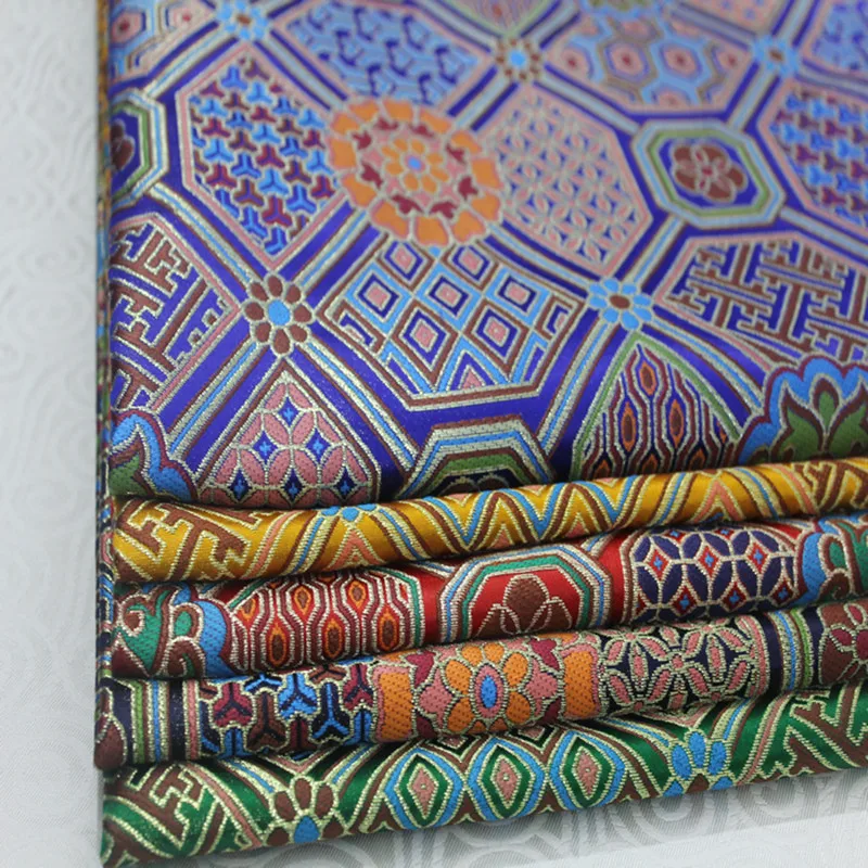 

CF106 Decoration Fabric Chinese Style Brocade Jacquard Fabric Kimono Dress Fabric DIY Fabric For Sewing Chinese NEW YEAR Gifts