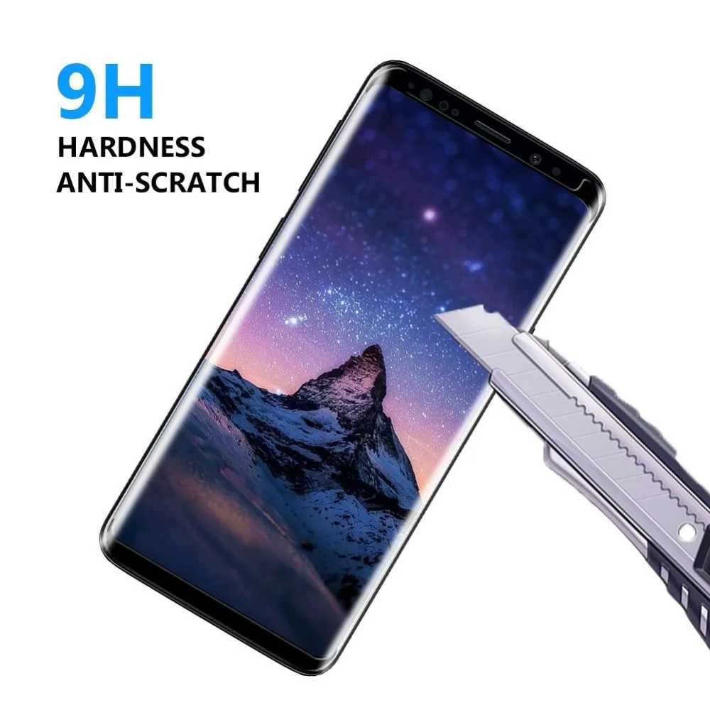 SM-G965F 3D Защитное стекло на для Samsung Galaxy S9 Plus(для Галакси С9 плюс) полноэкранное ащитное стекло премиум класса для самсунг с9 плюс C9+ G965 стекло