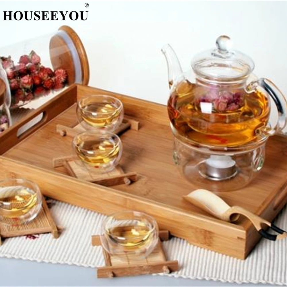 1PC New Practical Resistant Bottle Cup Glass Teapot with Infuser Tea Leaf Herbal Coffee Pot 400ML 600ml 1000ml 1500ml | Дом и сад