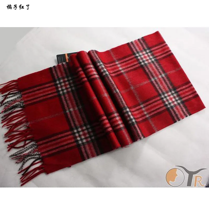 2016 Для мужчин 100% шерстяной шарф Модные клетчатые Шарфы для женщин толстые теплые