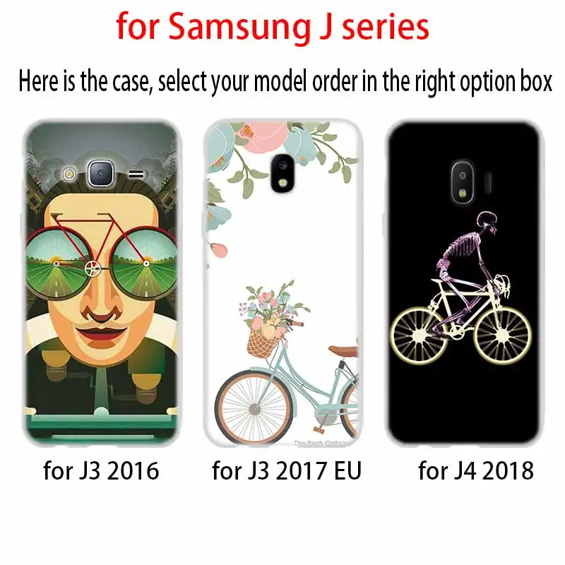 Чехол для велосипеда силиконовый чехол из ТПУ Samsung Galaxy J6 J8 J3 J5 J7 J4 J2 J1 Plus 2018 2016 2017 EU