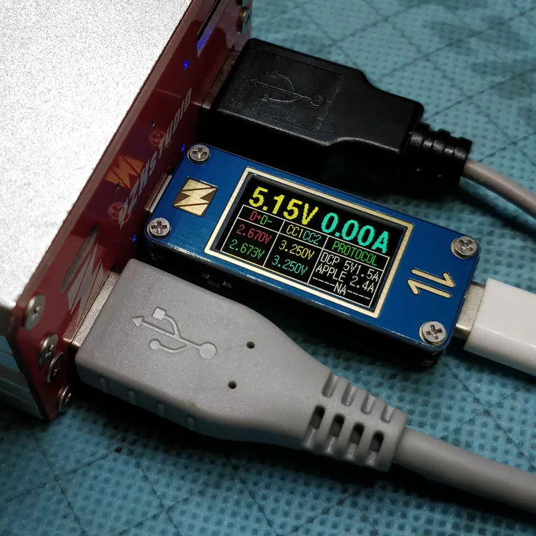 YZXSTUDIO ZY1278 прецизионный USB C 3.1Gen2 тип c двунаправленный амперметр напряжения