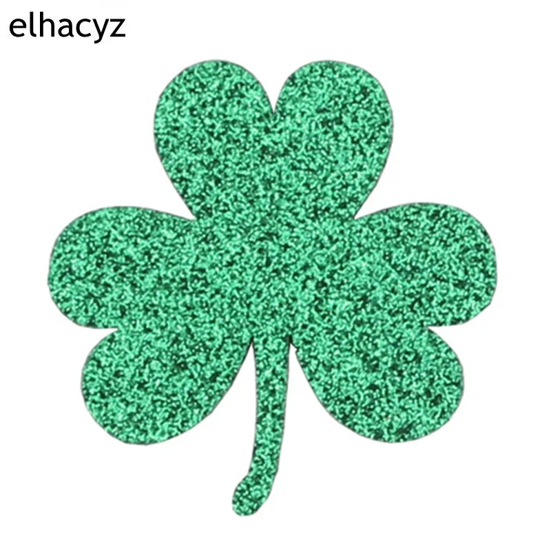10 шт./лот блестящая повязка на голову Lucky Green Shamrocks День Святого Патрика для детей