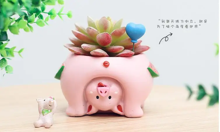 Милый мультфильм животное собака кошка Медведь свинья в форме сочный кактус