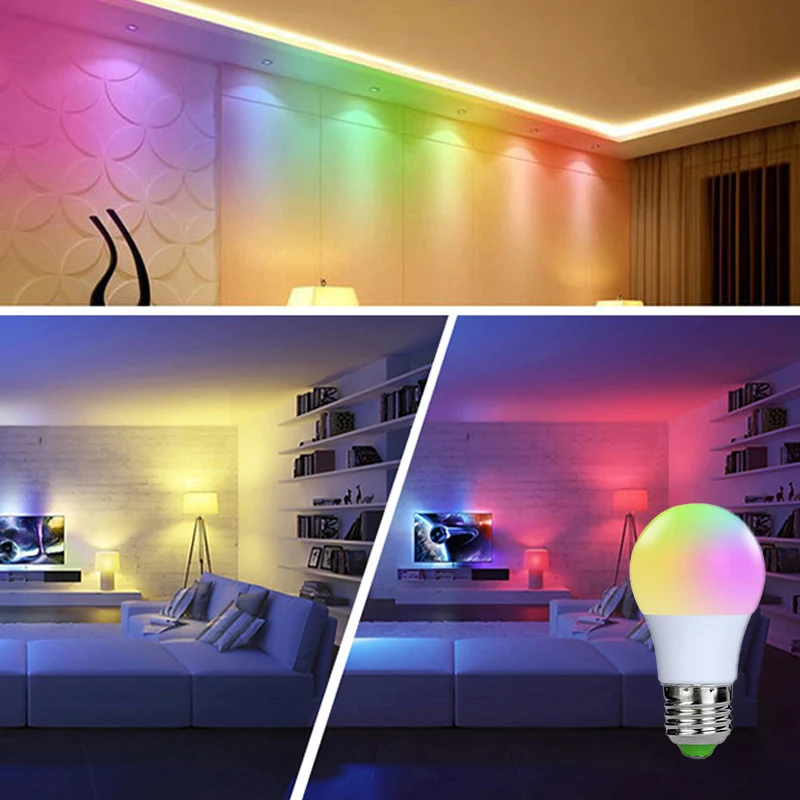 Goodland E27 RGB лампа 3 Вт светодиодный 220 В 110 в 16 цветов 24 ключа ИК пульт дистанционного