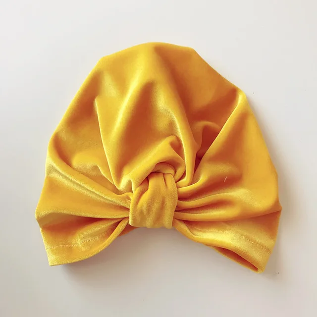 Hat Baby Turban For Girls Kid Velvet Bow Cap Muts/Bow Children Hats Autumn Winter Boy Toddler Fashion 2018 | Детская одежда и