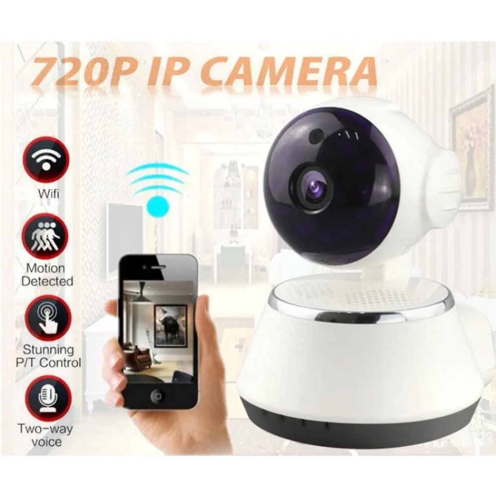 Беспроводной IP Камера WI FI 720 P видеонаблюдения Cam Micro SD слот Поддержка микрофон и P2P