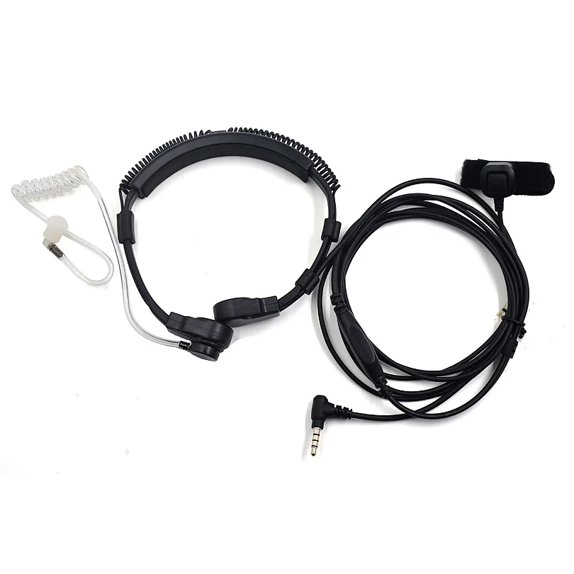 XQF Тактический Горло микрофон гарнитура функция PTT для Yaesu Vertex стандартный