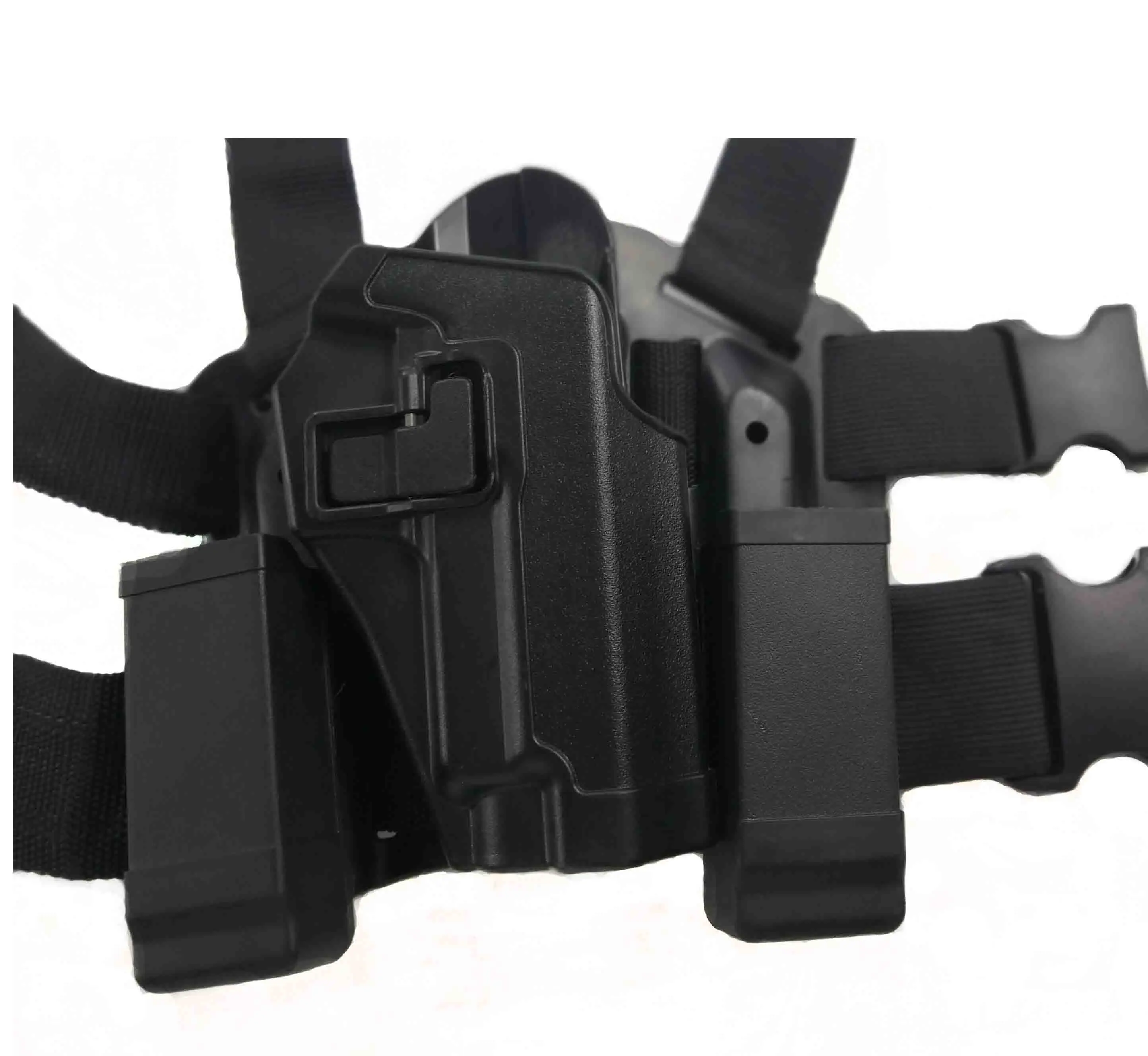 BK CQC SIG SAUER P220 P226 кобура с откидной ножкой w/подсумок чехол для пистолета кобура охотничьи принадлежности - Цвет: BK
