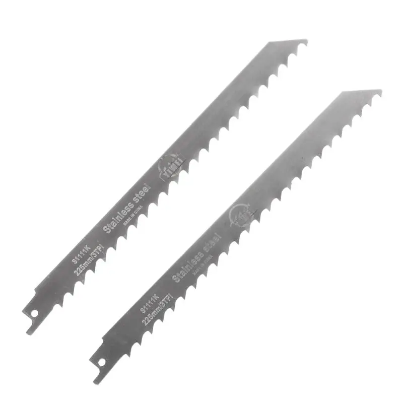 

2pcs Stainless Steel S1111K 228mm Reciprocating Saw Blade For Cutting Wood