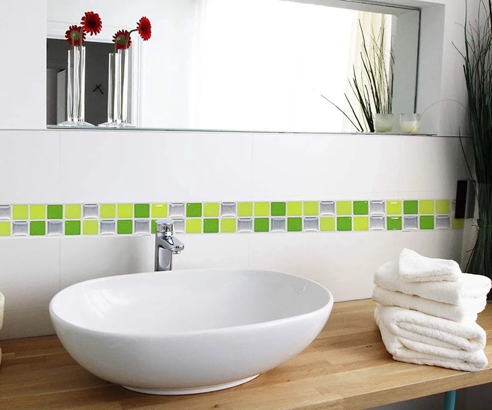 Vividtiles 6 листьев украшения дома DIY Виниловая Наклейка 3D оболочка и квадратная