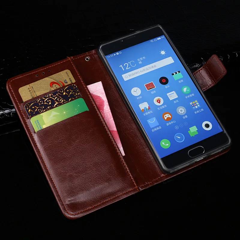 Кожаный чехол для Meizu M5 m5 M 5 2 дюйма роскошный модный Чехол-книжка с откидной