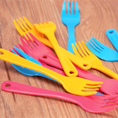 2015 профессиональная Экологически чистая пластиковая фруктовая вилка для дня