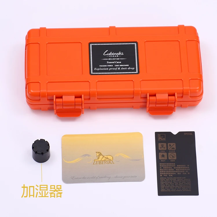 LUBINSKI портативная сигара Humidor PC + дерево кедра с подкладкой для путешествий