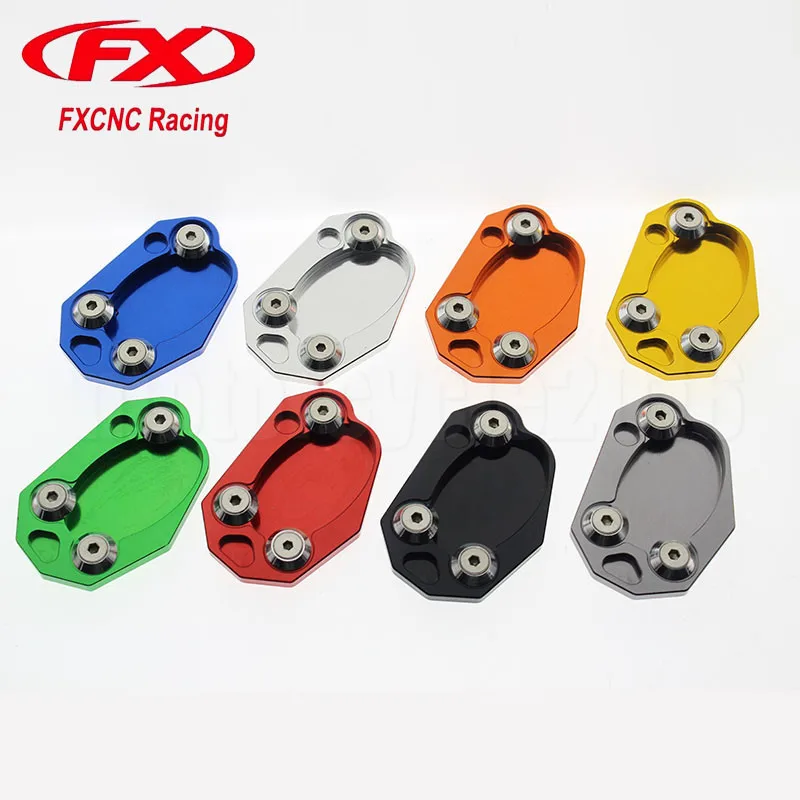 Алюминий kickstand Footside подножка сбоку расширение Englarger Plate площадку для KAWASAKI ER6N ER6F ZX6R