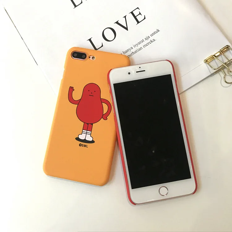 Чехол для iphone 6 7 8 X чехлы XS S s 7Plus Plus чехол Жесткий из ТПУ красного оранжевого